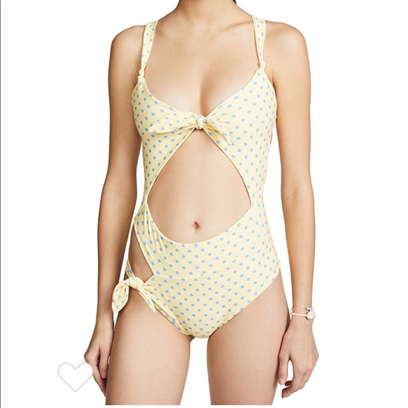 NWT For Love and Lemons 🍋 Limoncello Swimsuit Bathing suit One Piece - Picture 3 of 7